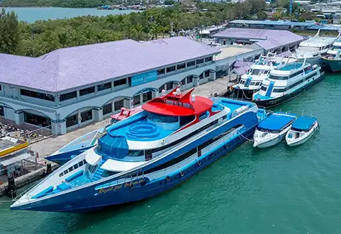 เรือเฟอร์รี่ไปเกาะพีพี ท่าเรือรัษฎา ภูเก็ต
